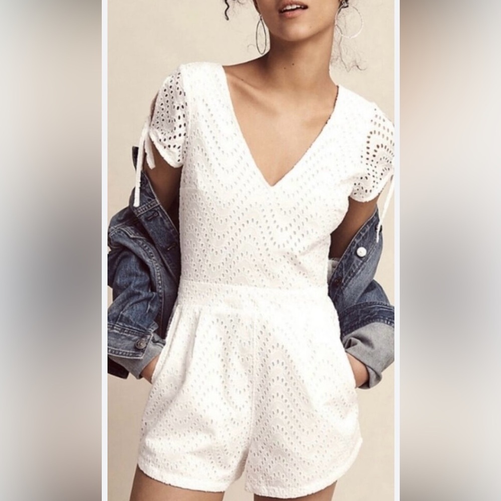 White Eyelet Romper